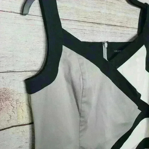 J. Peterman women's black and gray colorblock sheath dress size 4 - Picture 6 of 8